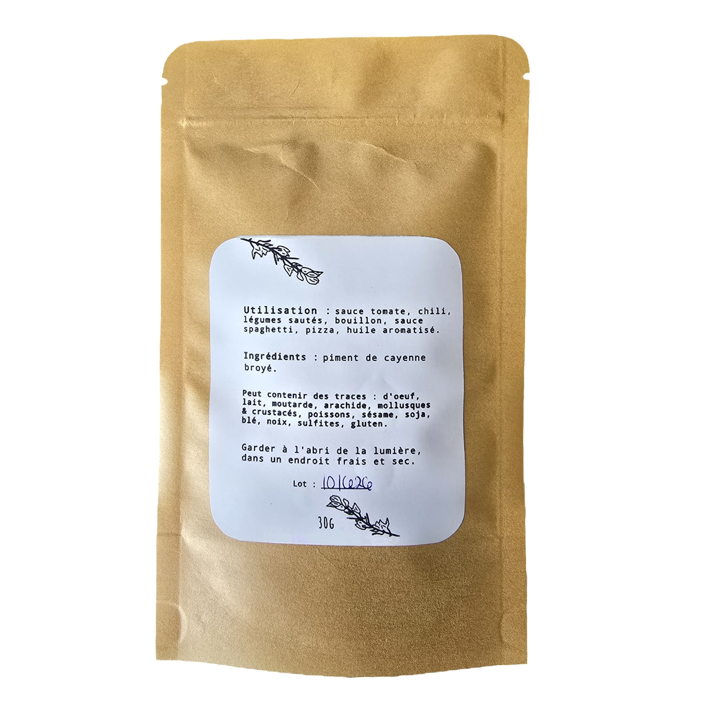 Piment de cayenne broyé